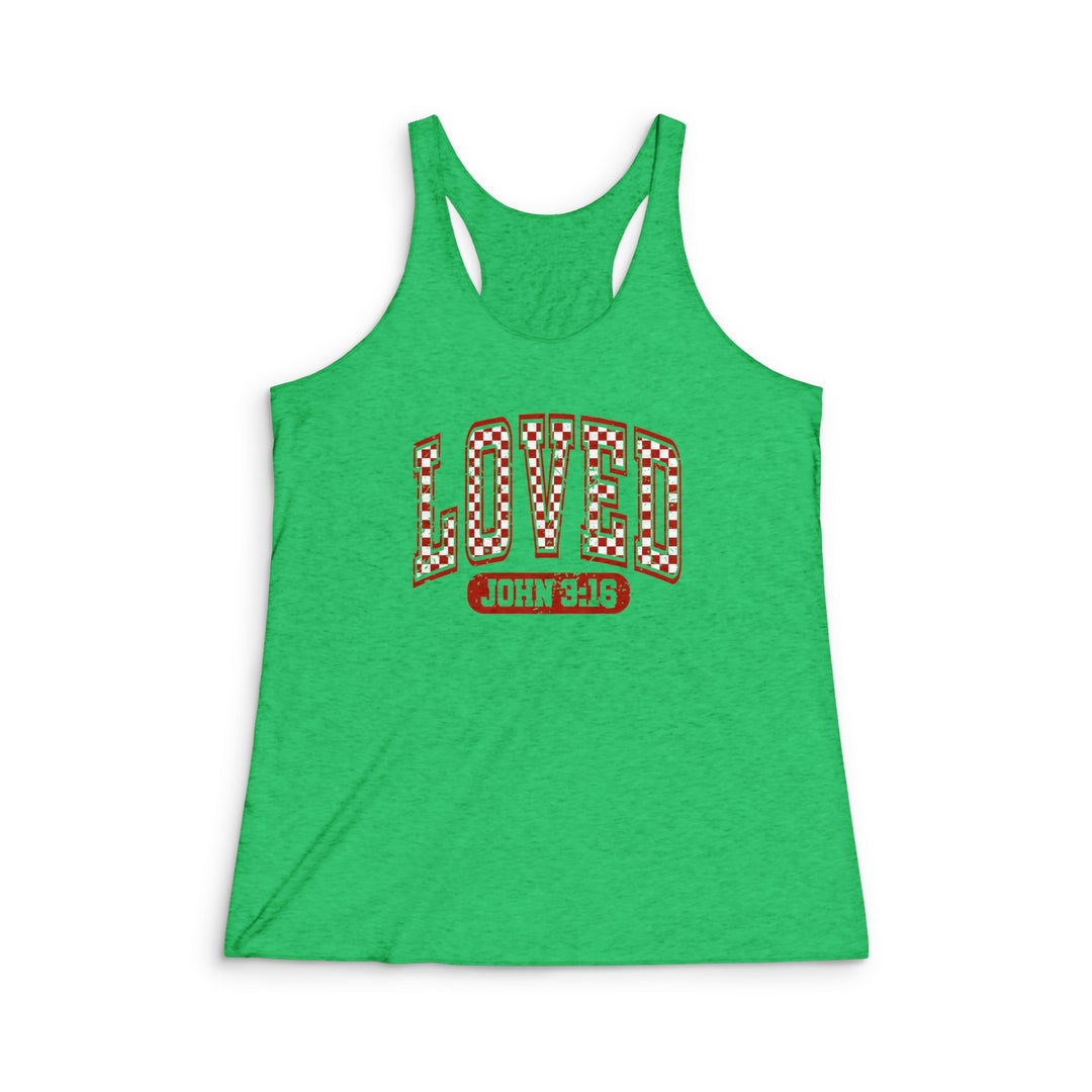 John 3:16 - Women's Tri-Blend Racerback Tank