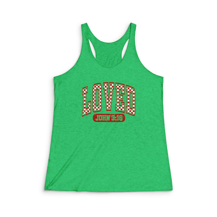 John 3:16 - Women's Tri-Blend Racerback Tank