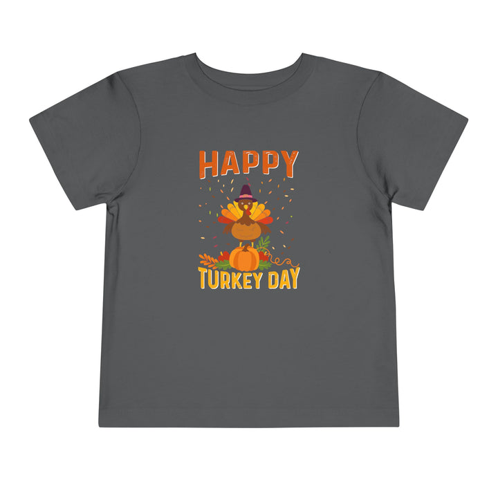 happy Turkey Day - Toddler Short Sleeve Tee