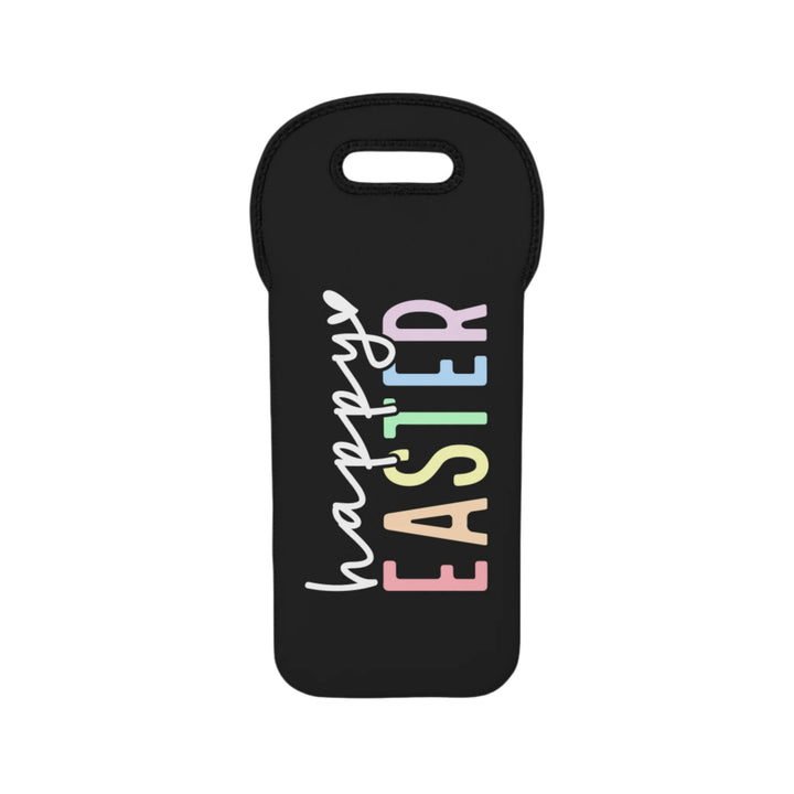 Pastel Happy Easter - Wine Tote Bag
