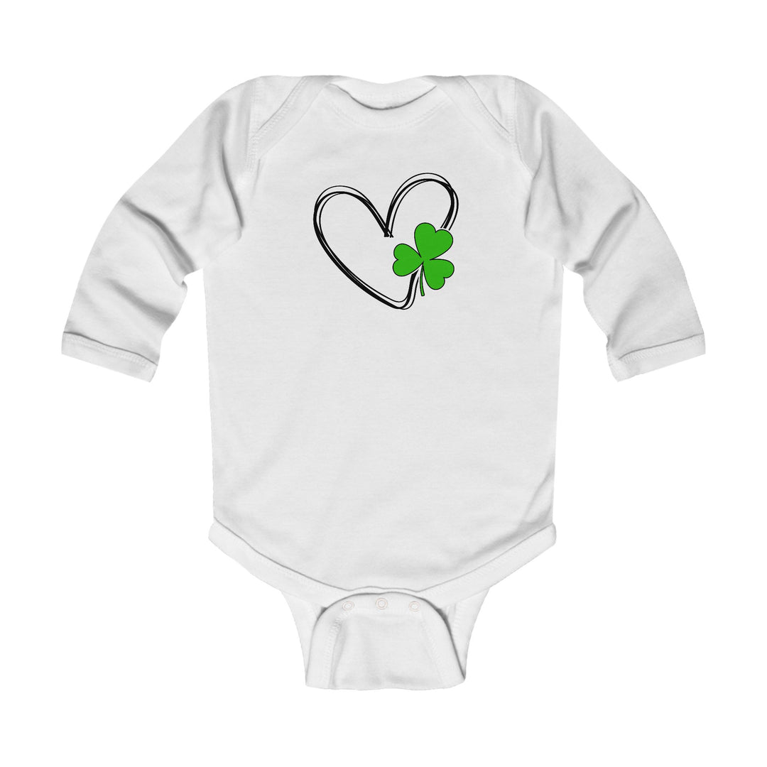 Heart & Clover - Infant Long Sleeve Bodysuit