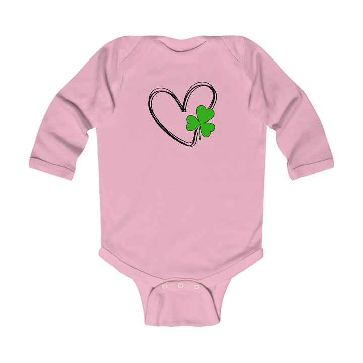 Heart & Clover - Infant Long Sleeve Bodysuit