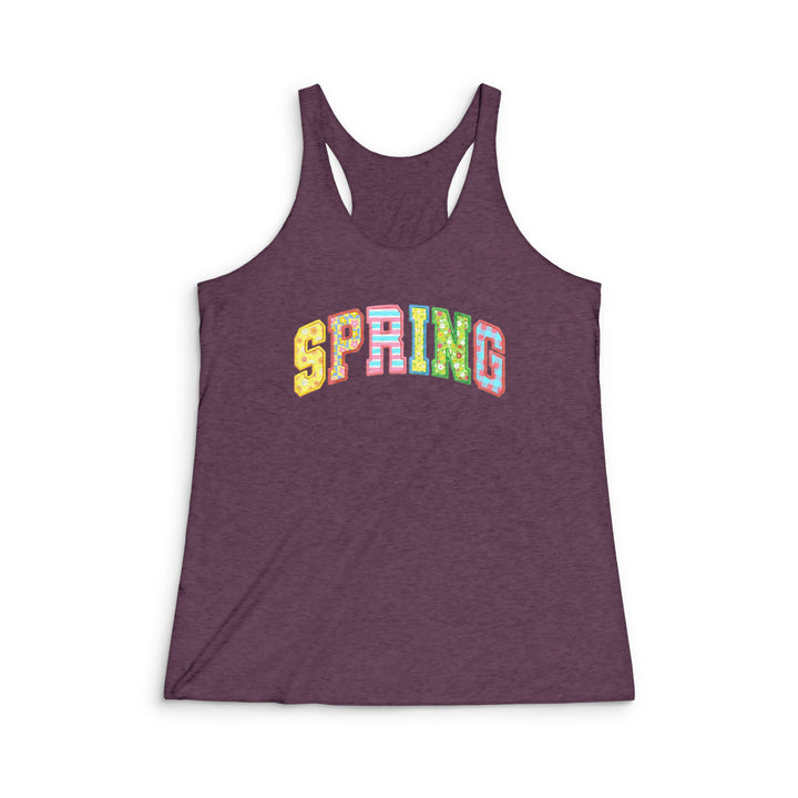 Spring Quilt - Women's Tri-Blend Racerback Tank