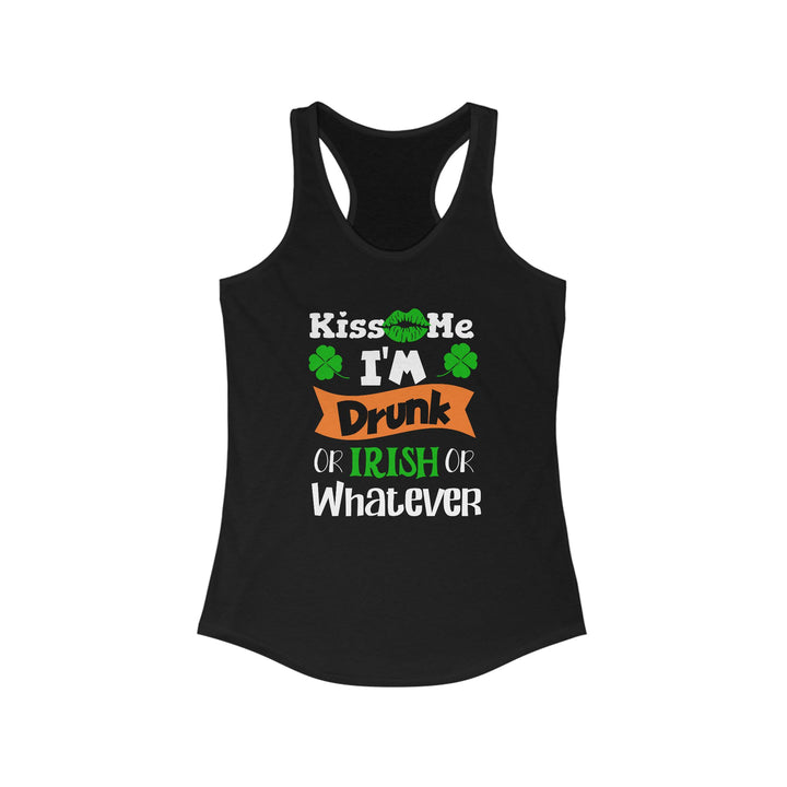 Kiss Me I'm Drunk - Women's Ideal Racerback Tank