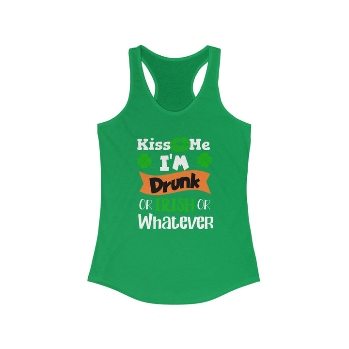Kiss Me I'm Drunk - Women's Ideal Racerback Tank
