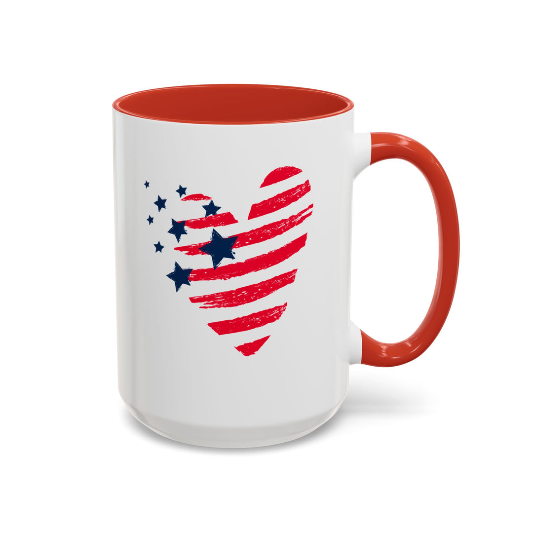 American Heart - Accent Coffee Mug (11, 15oz)