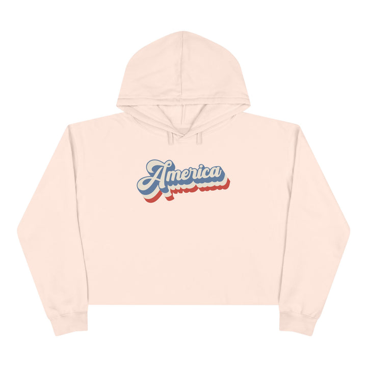Retro America - Crop Hoodie