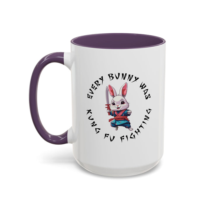 Kung Fu Fighting - Accent Coffee Mug (11, 15oz)