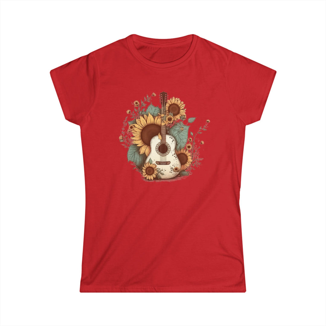 Sunflower Guitar - Women's Softstyle Tee