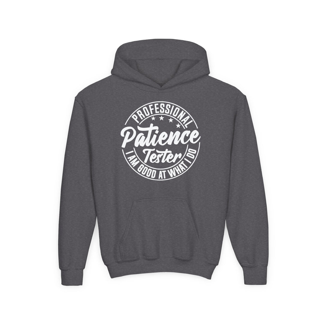 Professional Patience Tester - Youth Heavy Blend Hooded Sweatshirt
