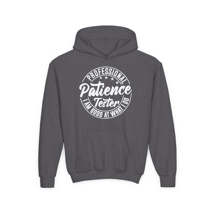 Professional Patience Tester - Youth Heavy Blend Hooded Sweatshirt