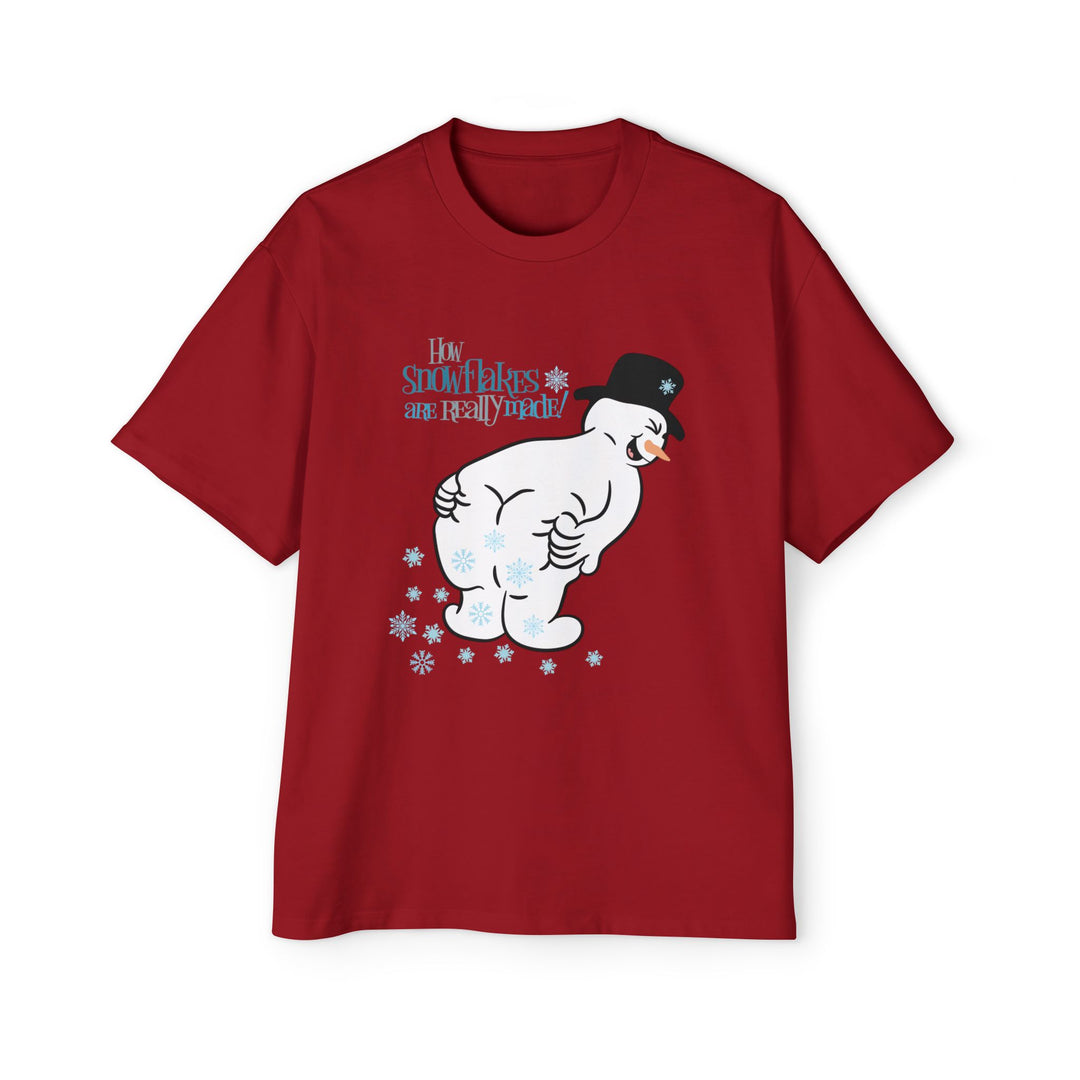 How Snowflakes Are Made - Men's Heavy Oversized Tee