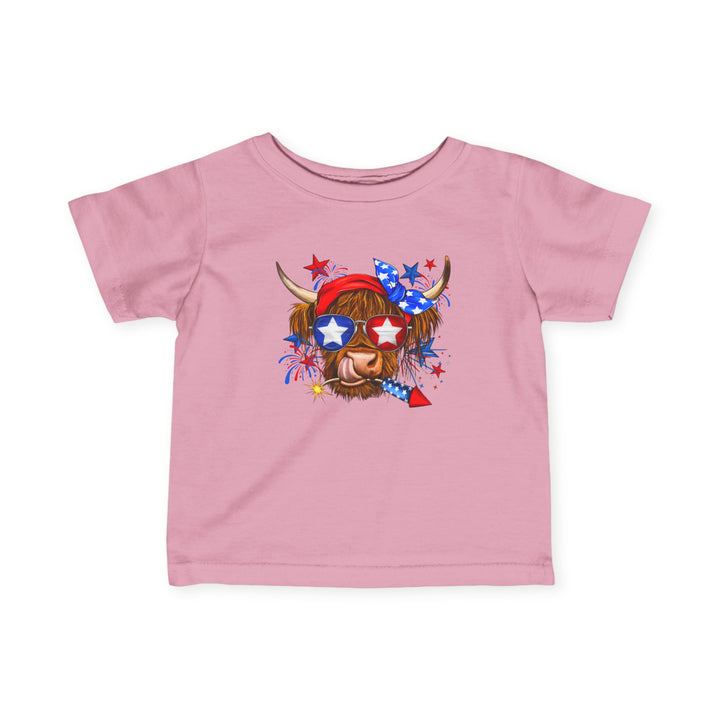 4th Of July Cow - Infant Fine Jersey Tee