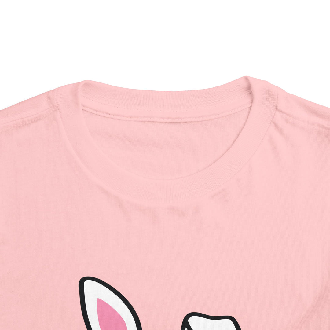 Personalized Girls Easter Bunny - Toddler Short Sleeve Tee