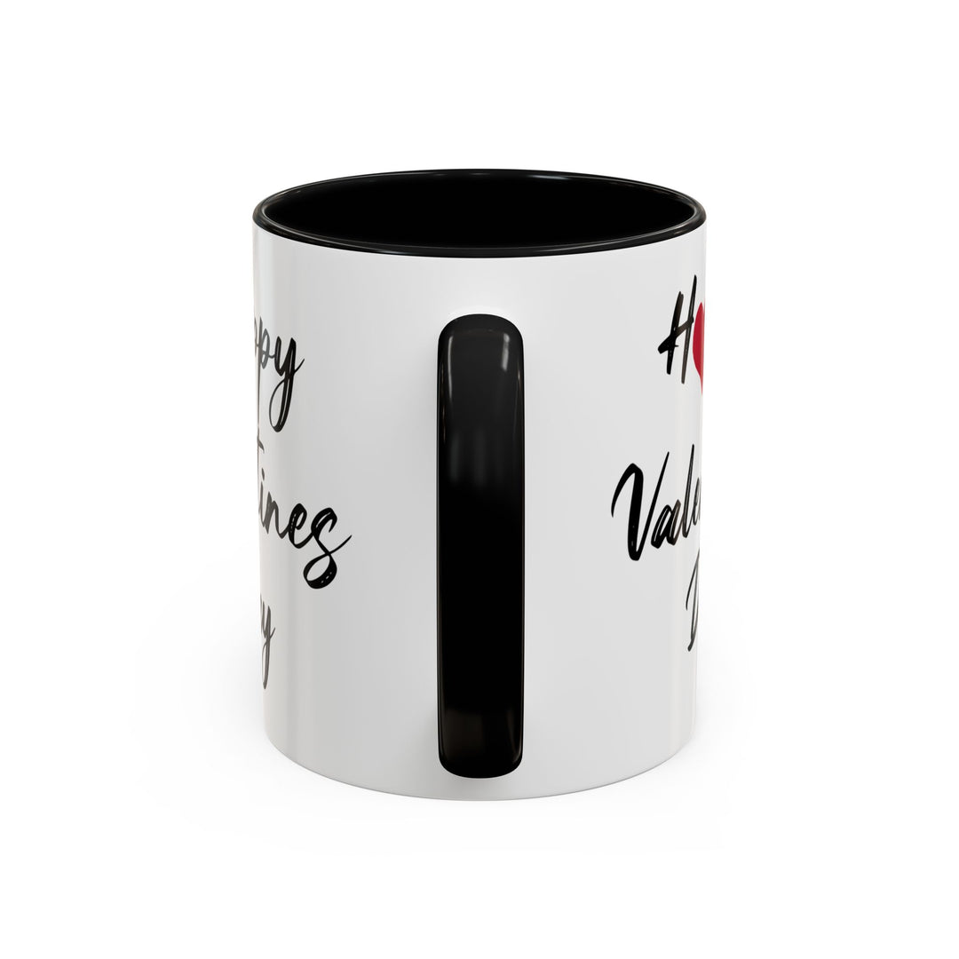 Happy Valentines Day - Accent Coffee Mug (11, 15oz)