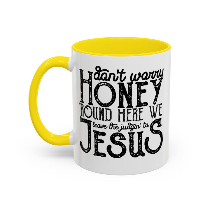 Judgin To Jesus - Accent Coffee Mug (11, 15oz)