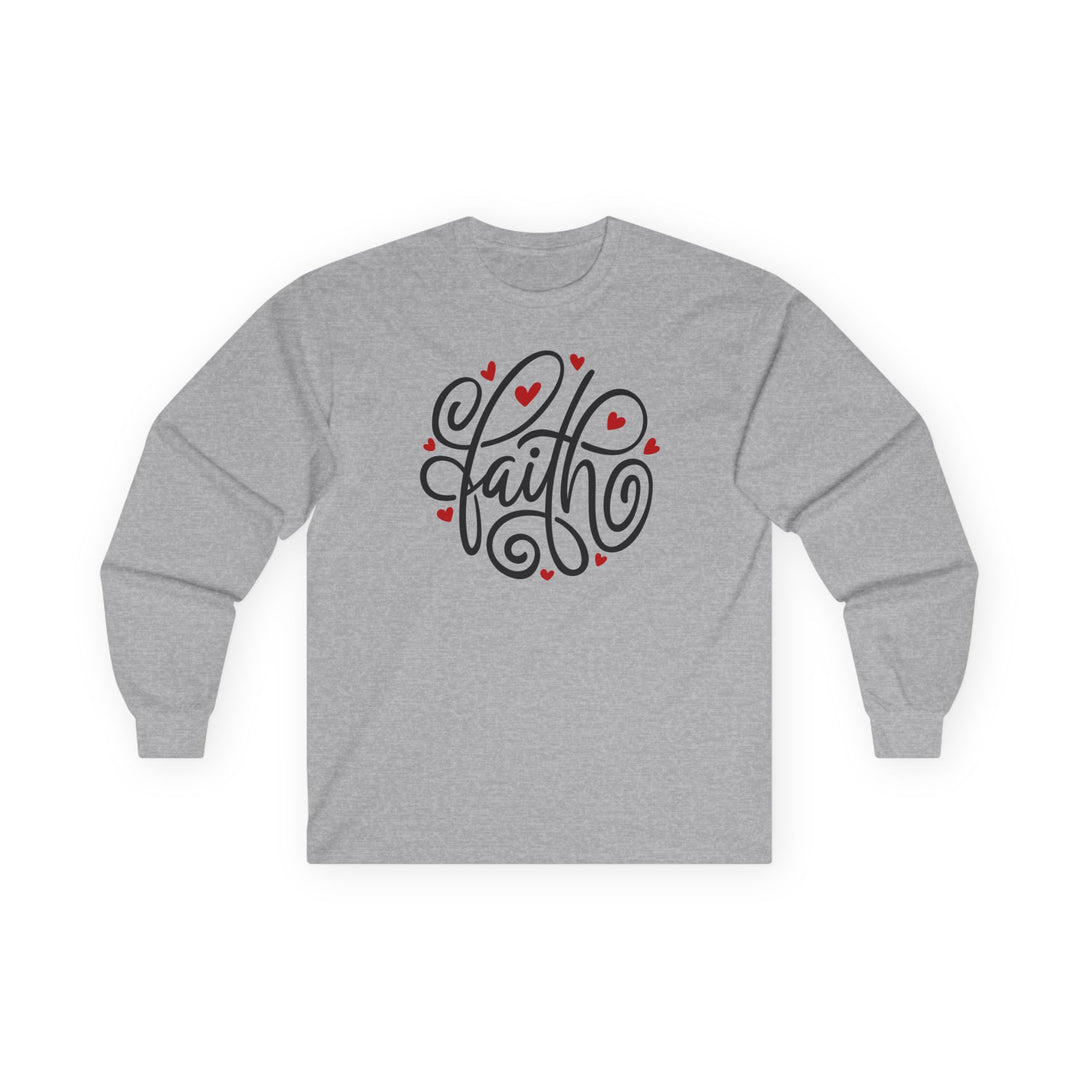 Faith Hearts - Unisex Ultra Cotton Long Sleeve Tee