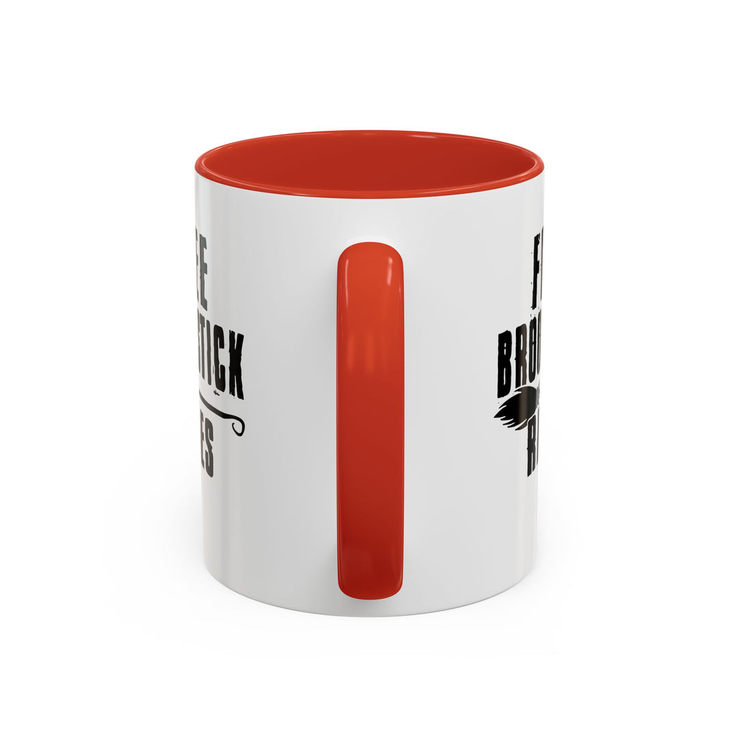 Free Broomstick Rides - Accent Coffee Mug (11, 15oz)