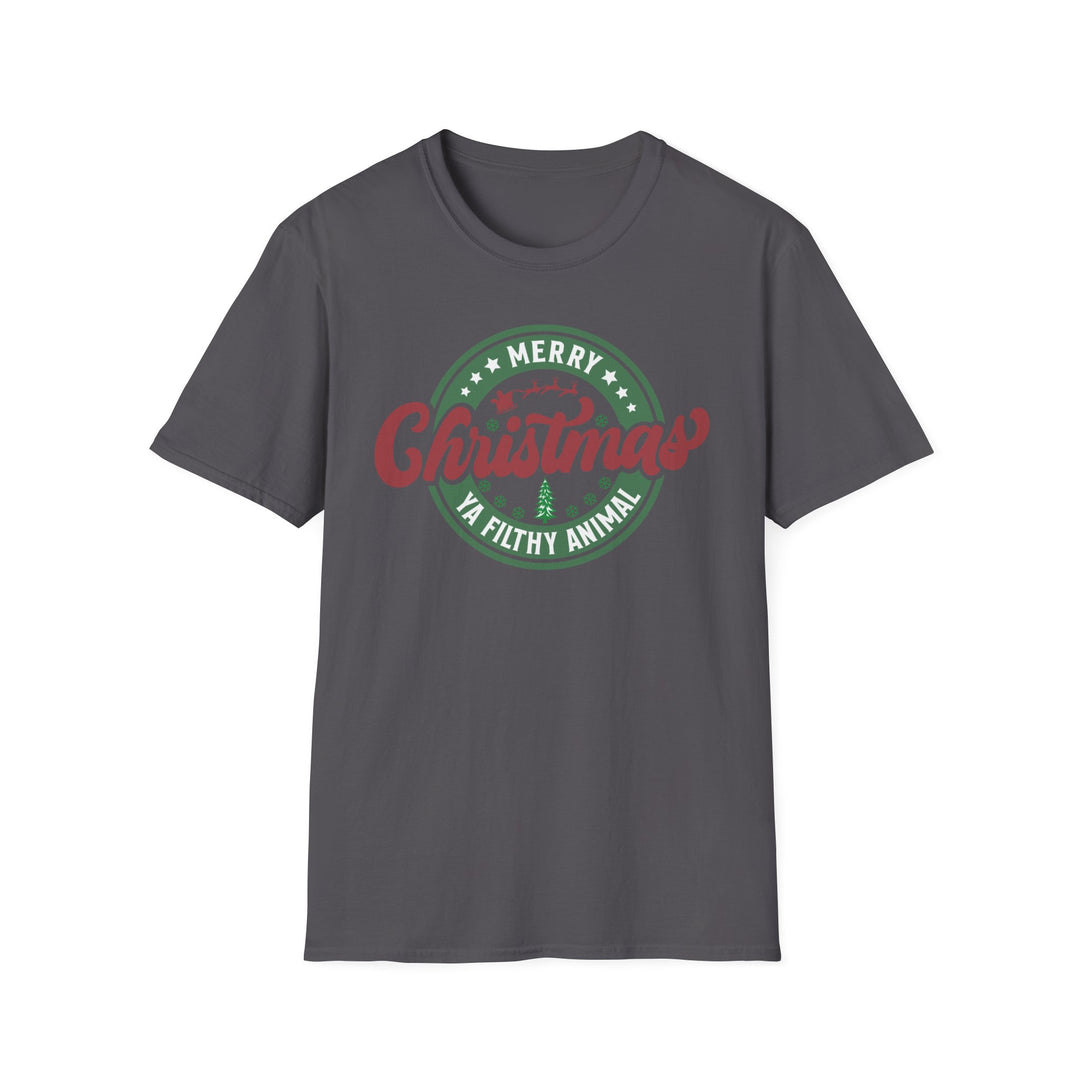 Merry Christmas Ya Filthy Animal - Unisex Softstyle T-Shirt