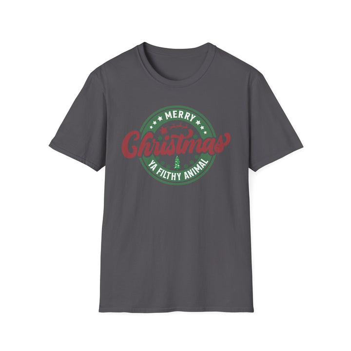 Merry Christmas Ya Filthy Animal - Unisex Softstyle T-Shirt