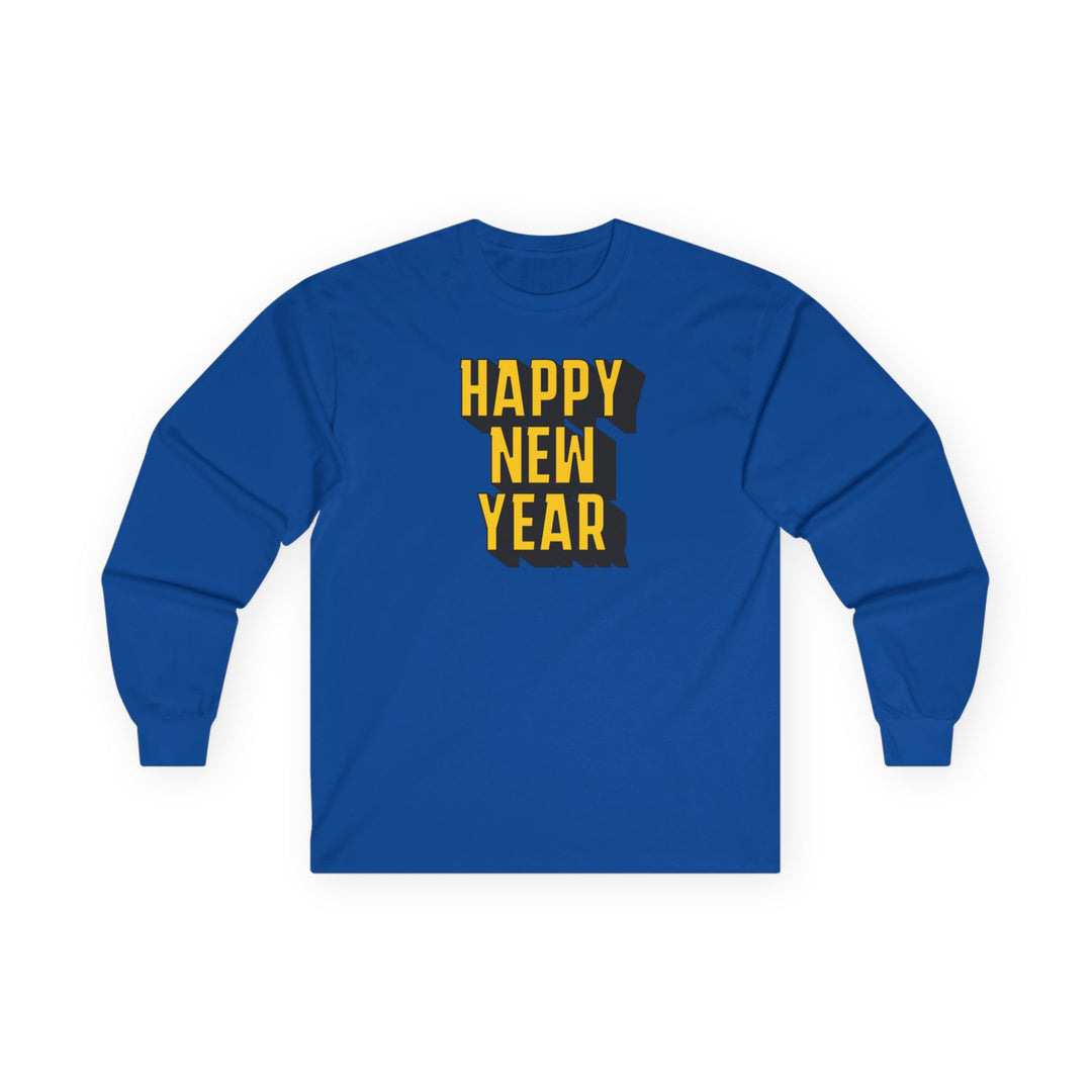 Block Happy New Year - Unisex Ultra Cotton Long Sleeve Tee
