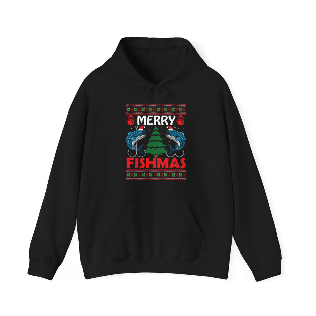 Merry Fishmas - Unisex Heavy Blend™ Hooded Sweatshirt