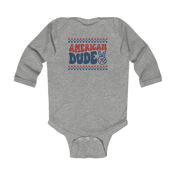 American Dude - Infant Long Sleeve Bodysuit