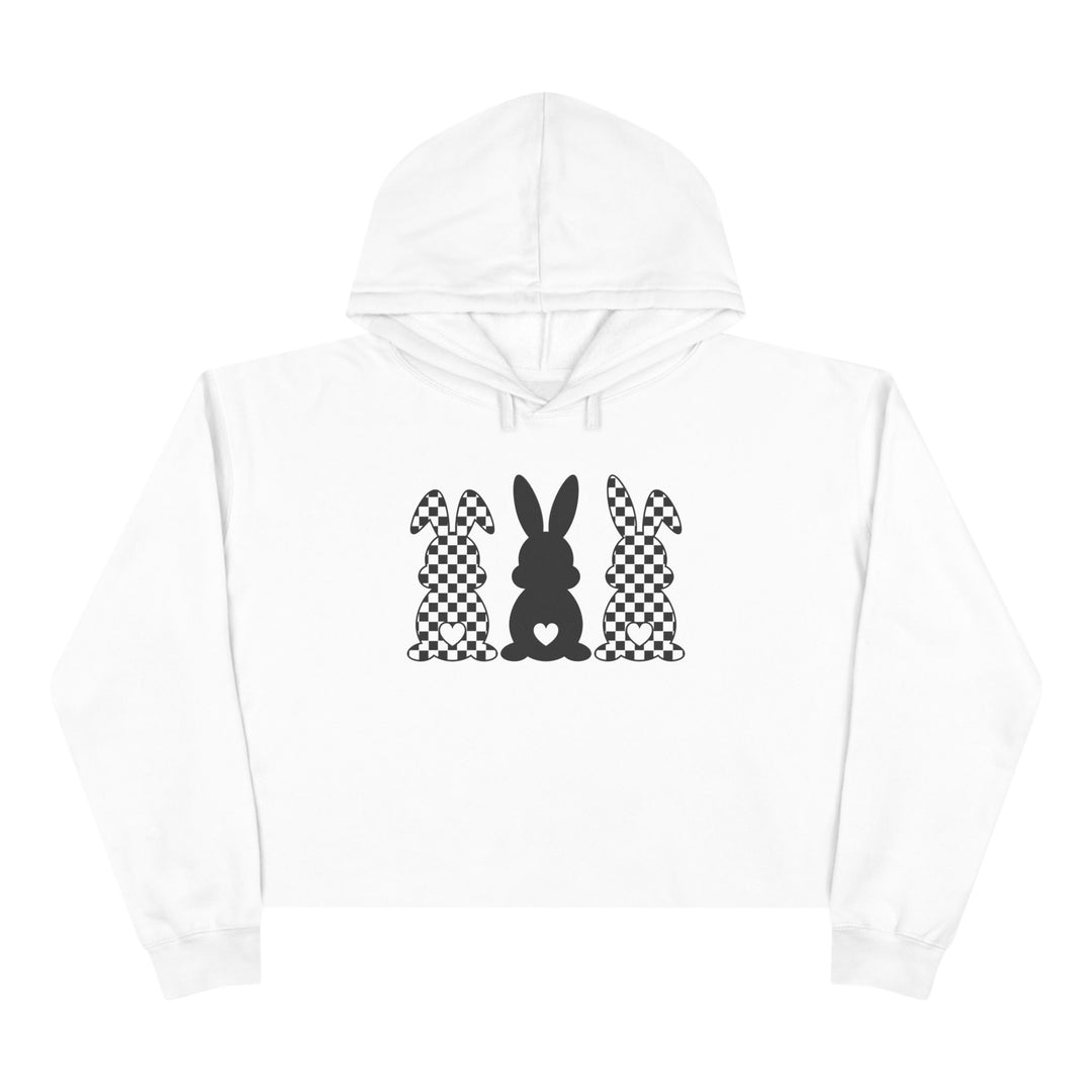 Heart Bunny - Crop Hoodie