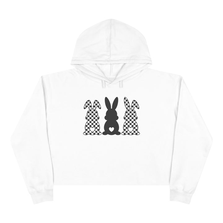 Heart Bunny - Crop Hoodie