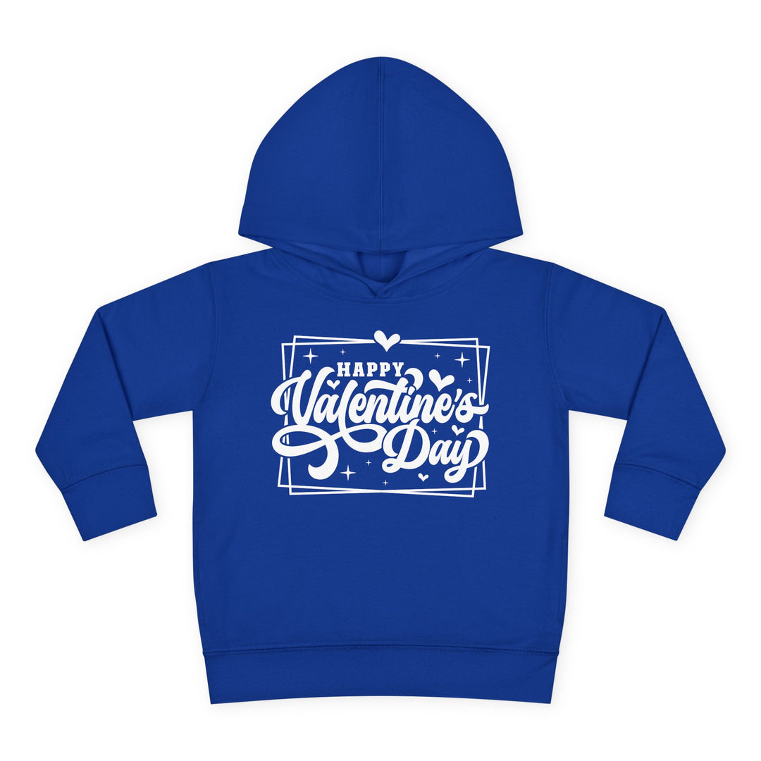 Happy Valentine's Day W/Hearts - Toddler Pullover Fleece Hoodie