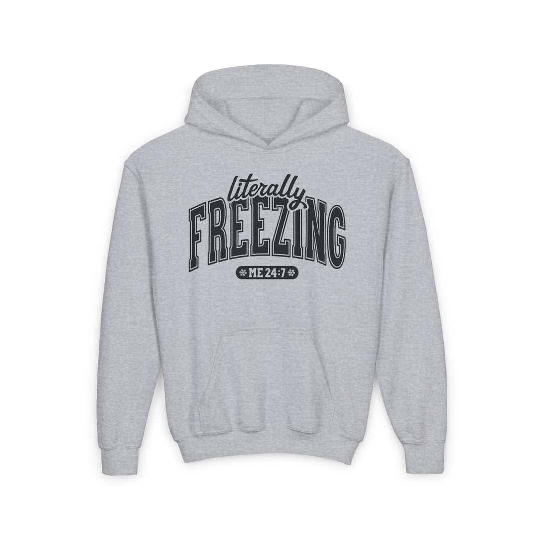 Literally Freezing - Youth Heavy Blend Hooded Sweatshirt