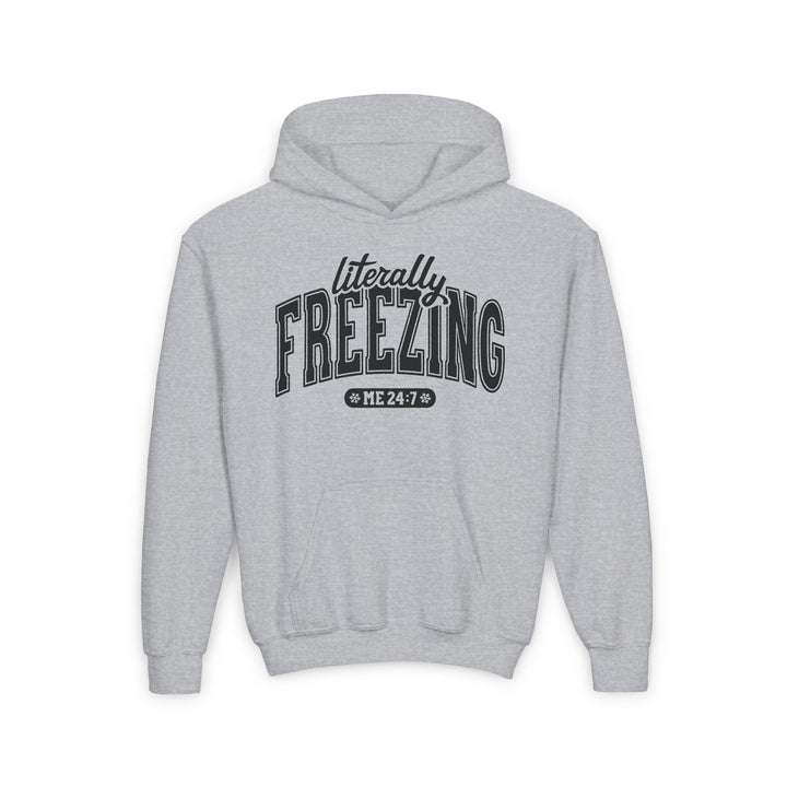 Literally Freezing - Youth Heavy Blend Hooded Sweatshirt