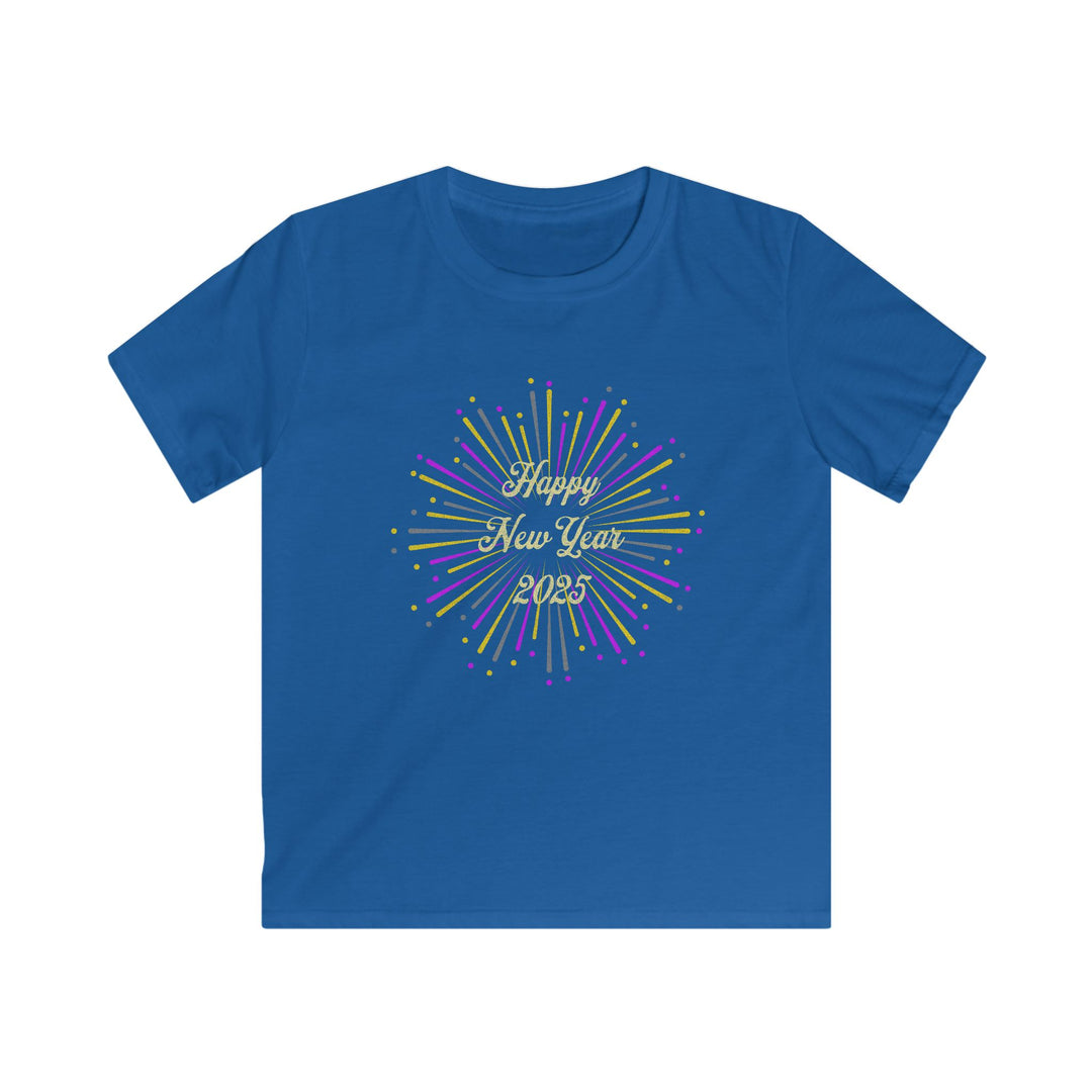 New Years Fireworks - Kids Softstyle Tee
