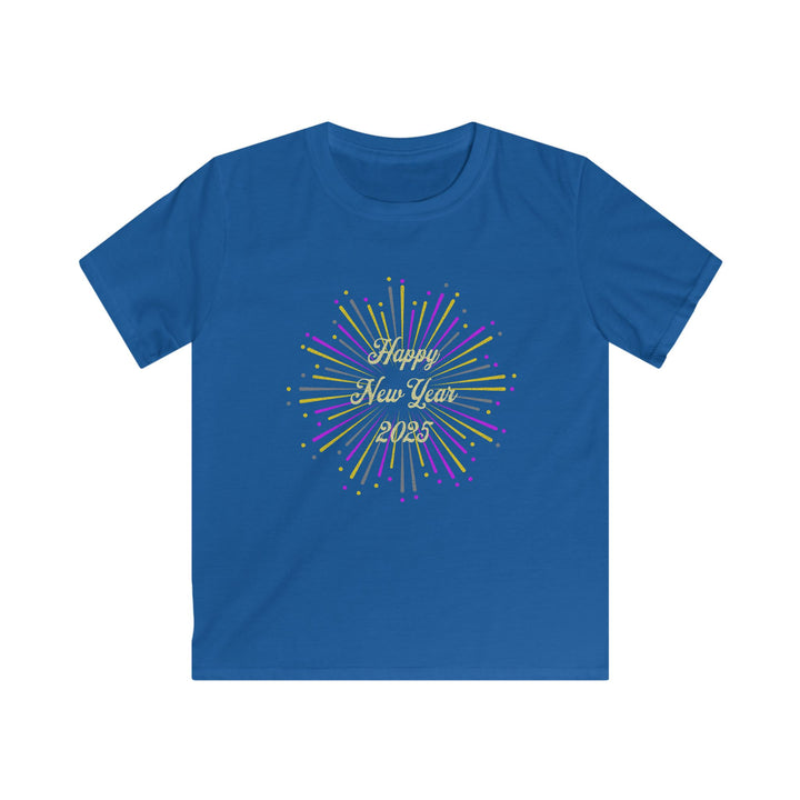 New Years Fireworks - Kids Softstyle Tee