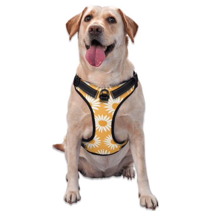 Yellow Sunflower Pattern - Dog Harness