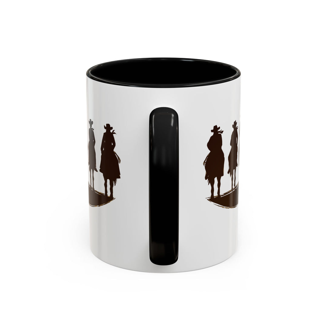 Cowboy Silhouette - Accent Coffee Mug (11, 15oz)
