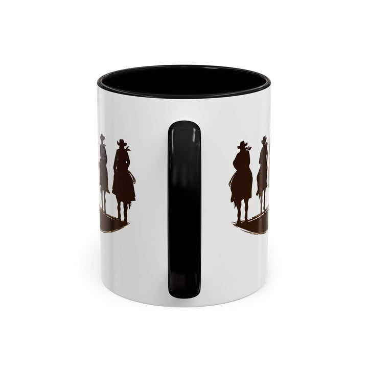 Cowboy Silhouette - Accent Coffee Mug (11, 15oz)