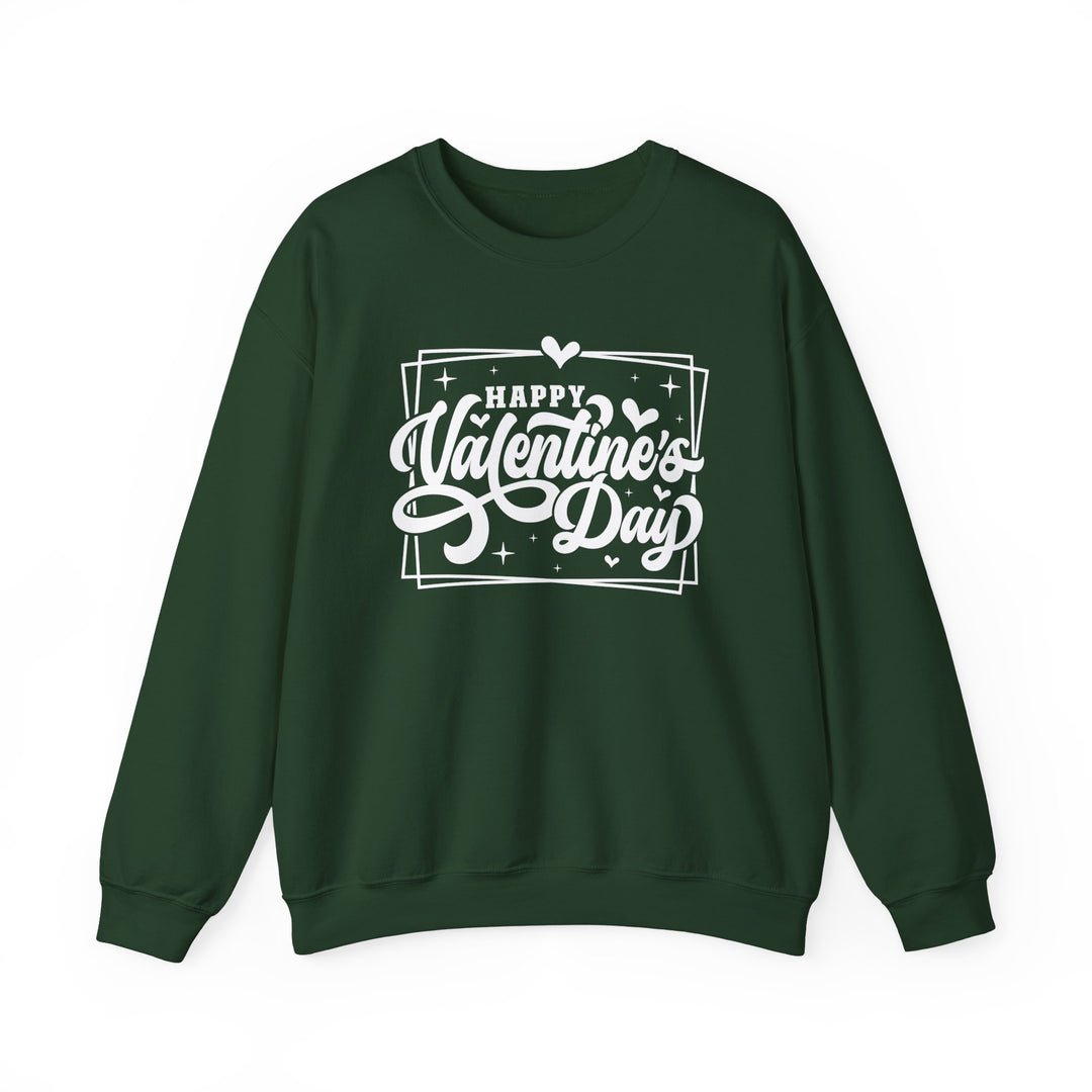 Happy Valentine's Day W/Hearts - Unisex Heavy Blend™ Crewneck Sweatshirt