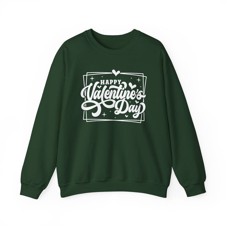 Happy Valentine's Day W/Hearts - Unisex Heavy Blend™ Crewneck Sweatshirt