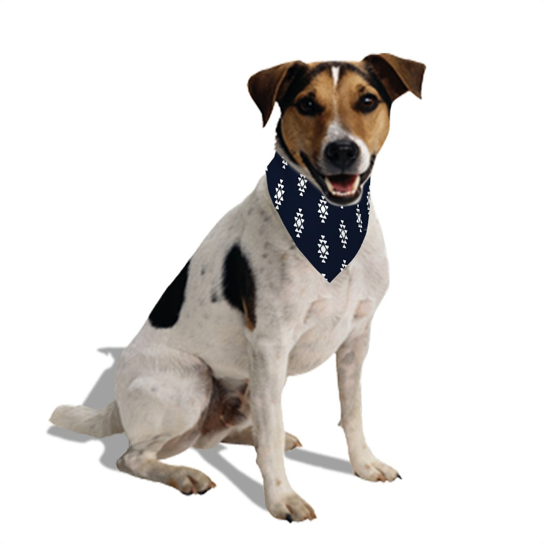 Black Tribal - Dog Bandanas Double Sided with Buckle