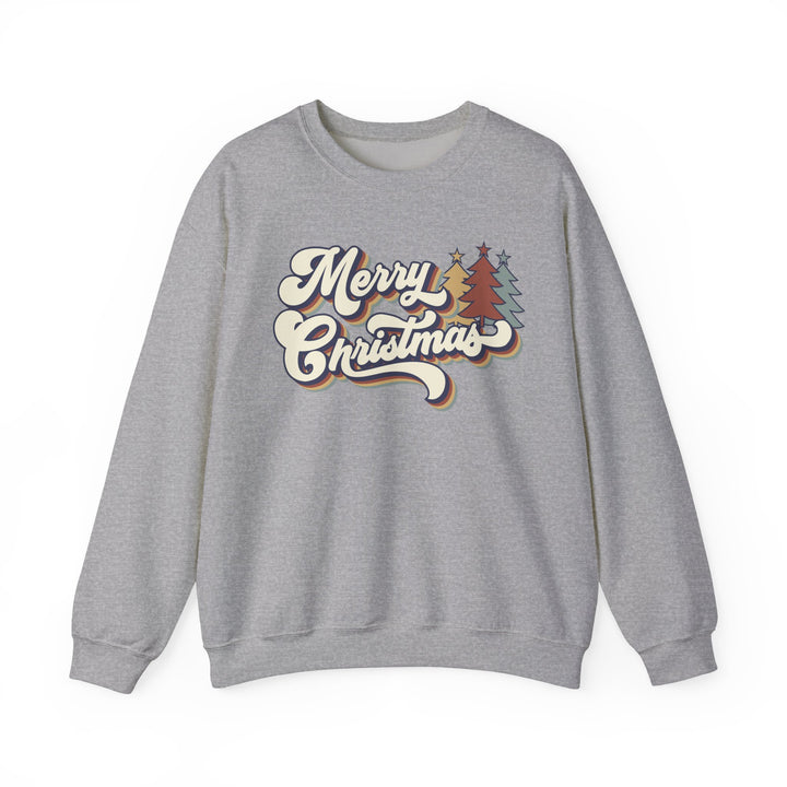 Retro Merry Christmas - Unisex Heavy Blend™ Crewneck Sweatshirt