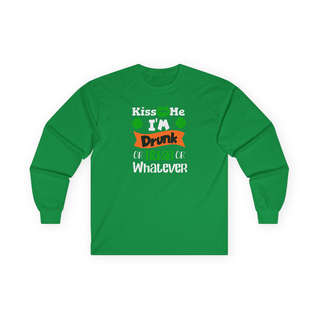 Kiss Me I'm Drunk - Unisex Ultra Cotton Long Sleeve Tee