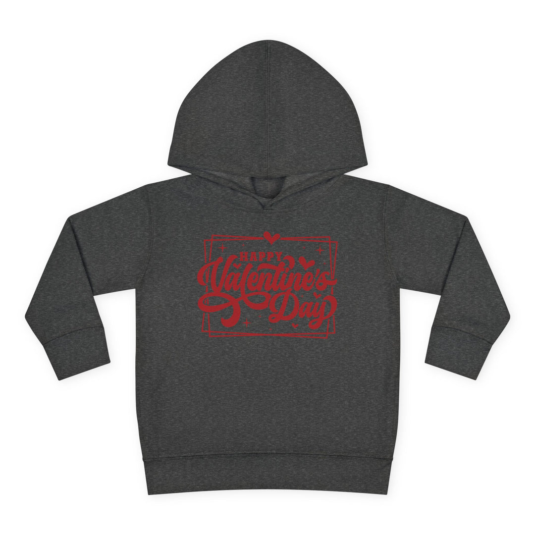 Happy Valentine's Day W/Hearts - Toddler Pullover Fleece Hoodie