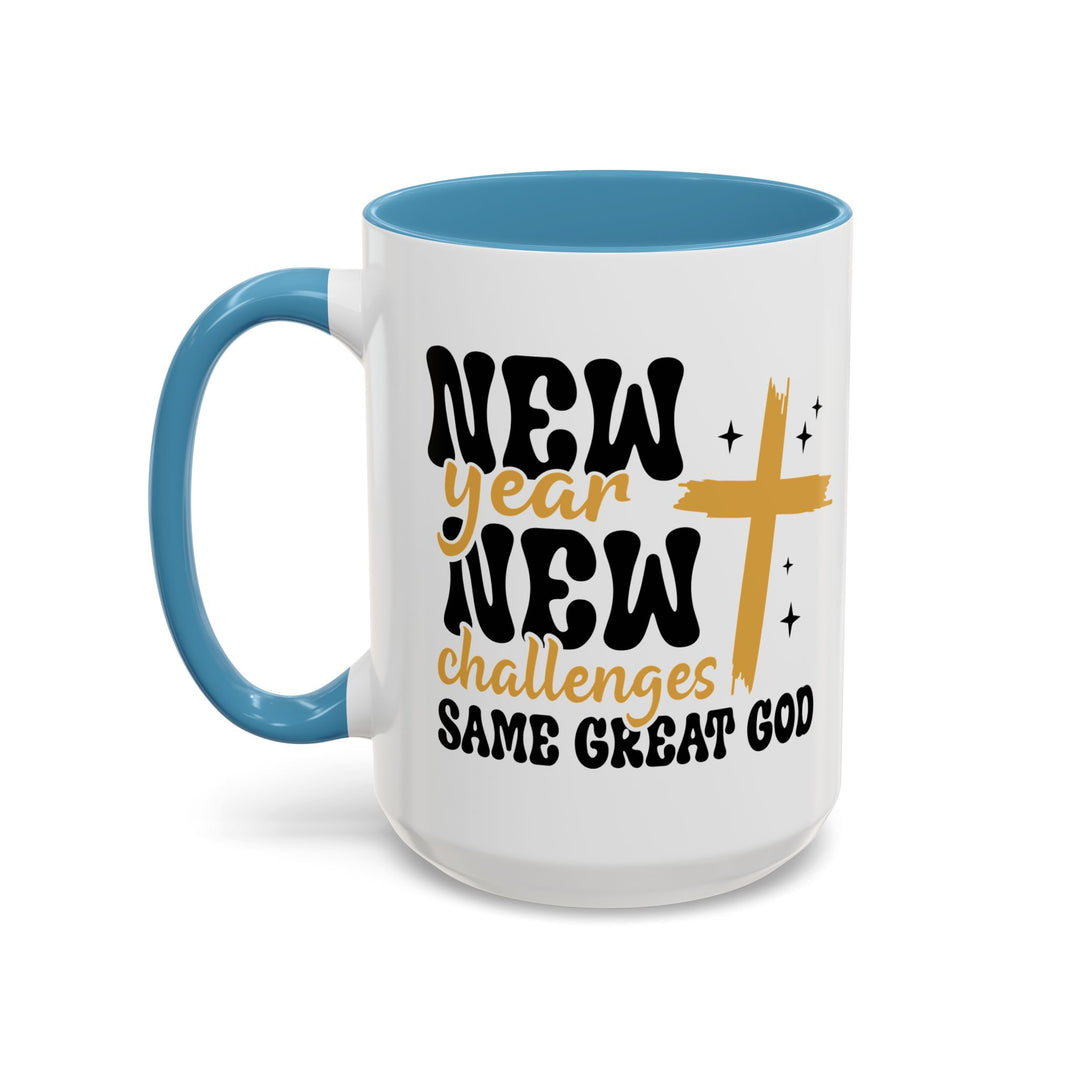 New Year Same Great God - Accent Coffee Mug (11, 15oz)
