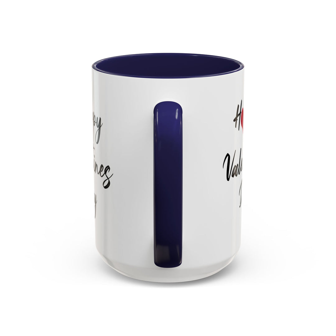 Happy Valentines Day - Accent Coffee Mug (11, 15oz)