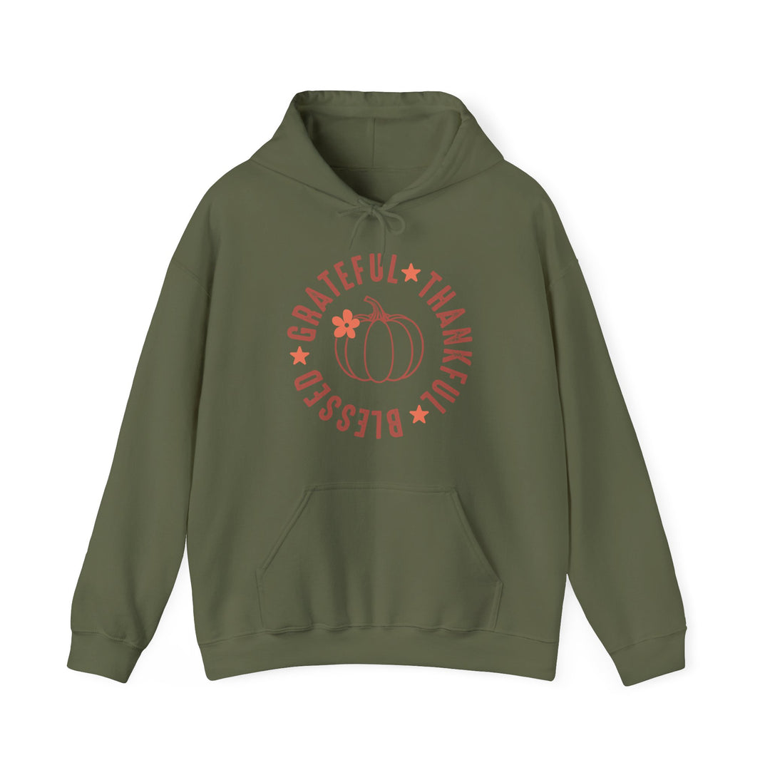 Grateful Thankful Blessed - Unisex Heavy Blend™ Hooded Sweatshirt