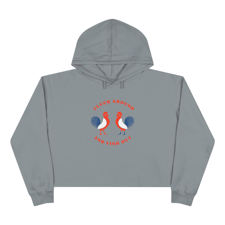 Cluck Around - Crop Hoodie