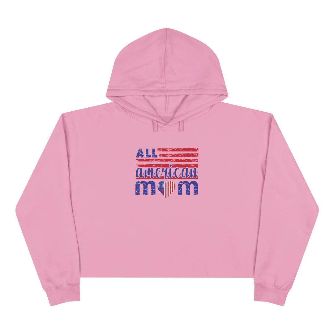 All American Mom  - Crop Hoodie