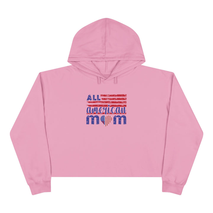 All American Mom  - Crop Hoodie