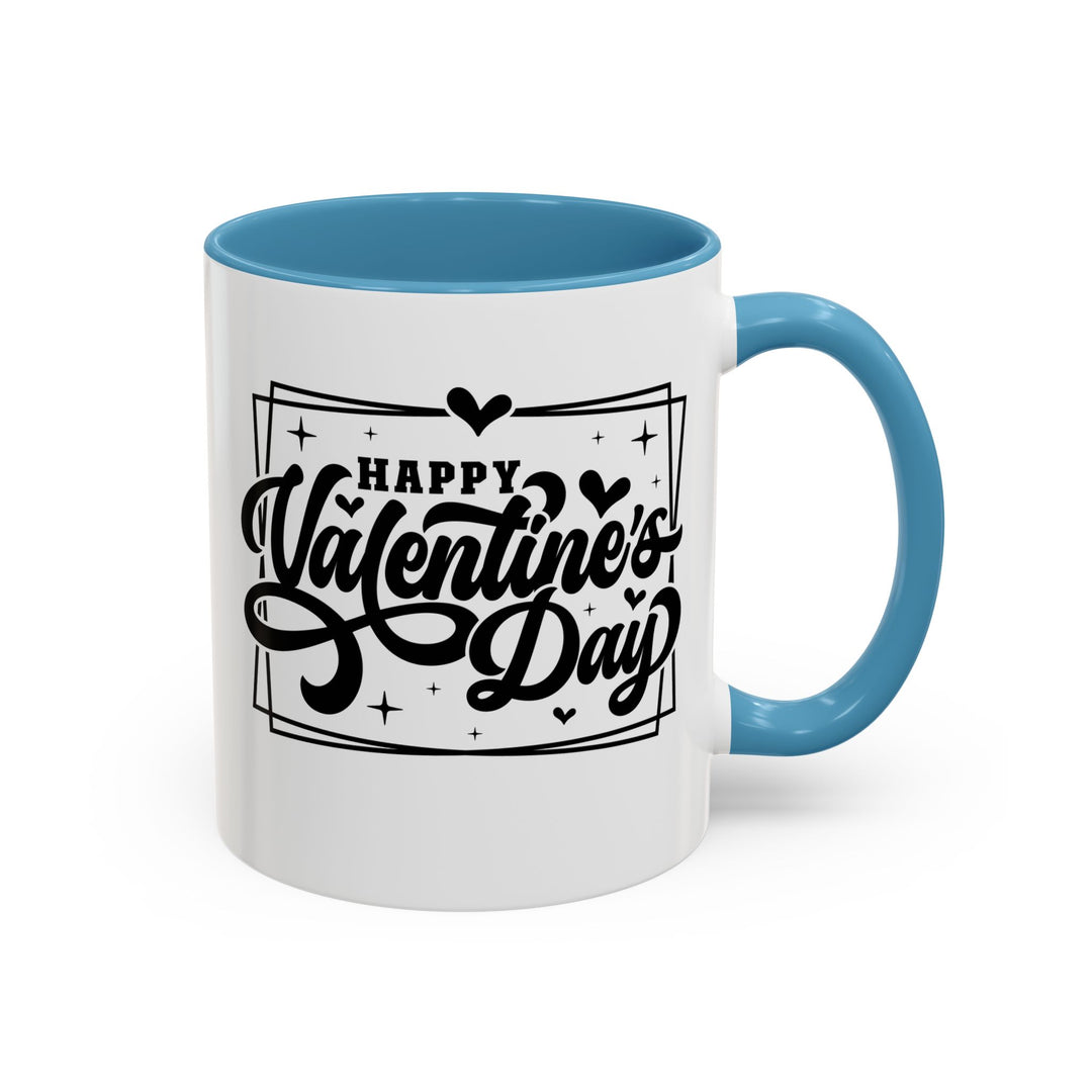 Happy Valentine's Day W/Hearts - Accent Coffee Mug (11, 15oz)